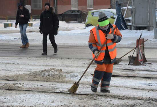 Уборка снега в Москве