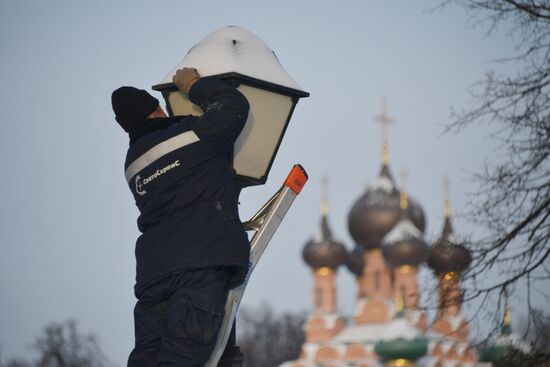 Уборка снега в Москве