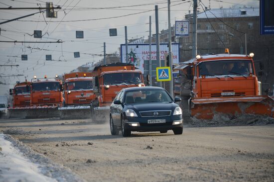 Уборка снега в Москве