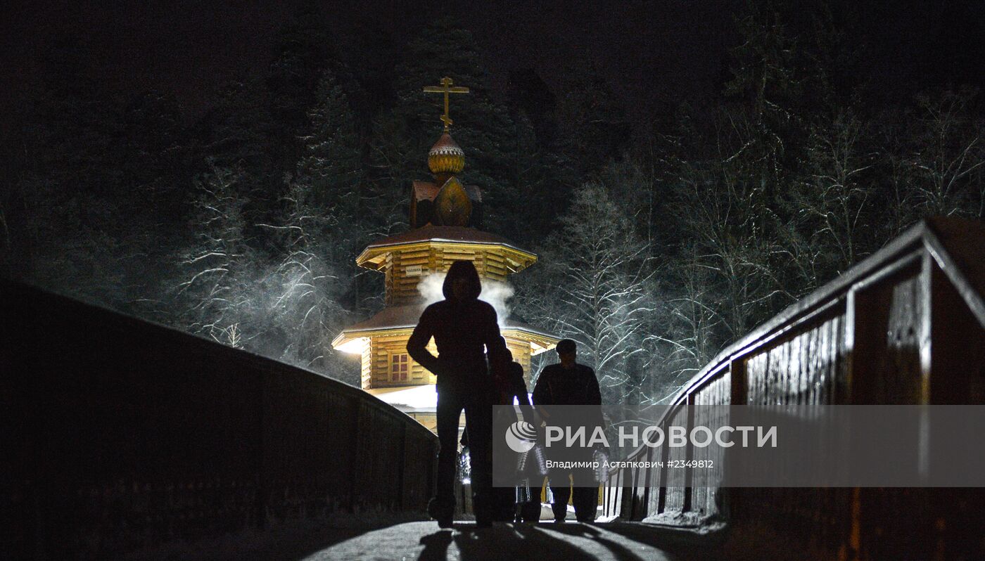 Праздник Крещения в Серафимо-Дивеевском монастыре