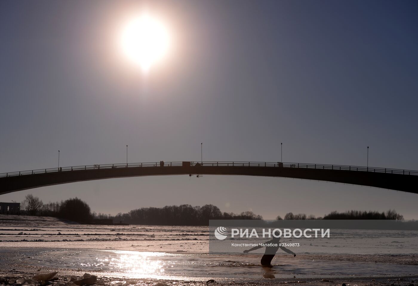 Православные верующие отмечают Крещение Господне