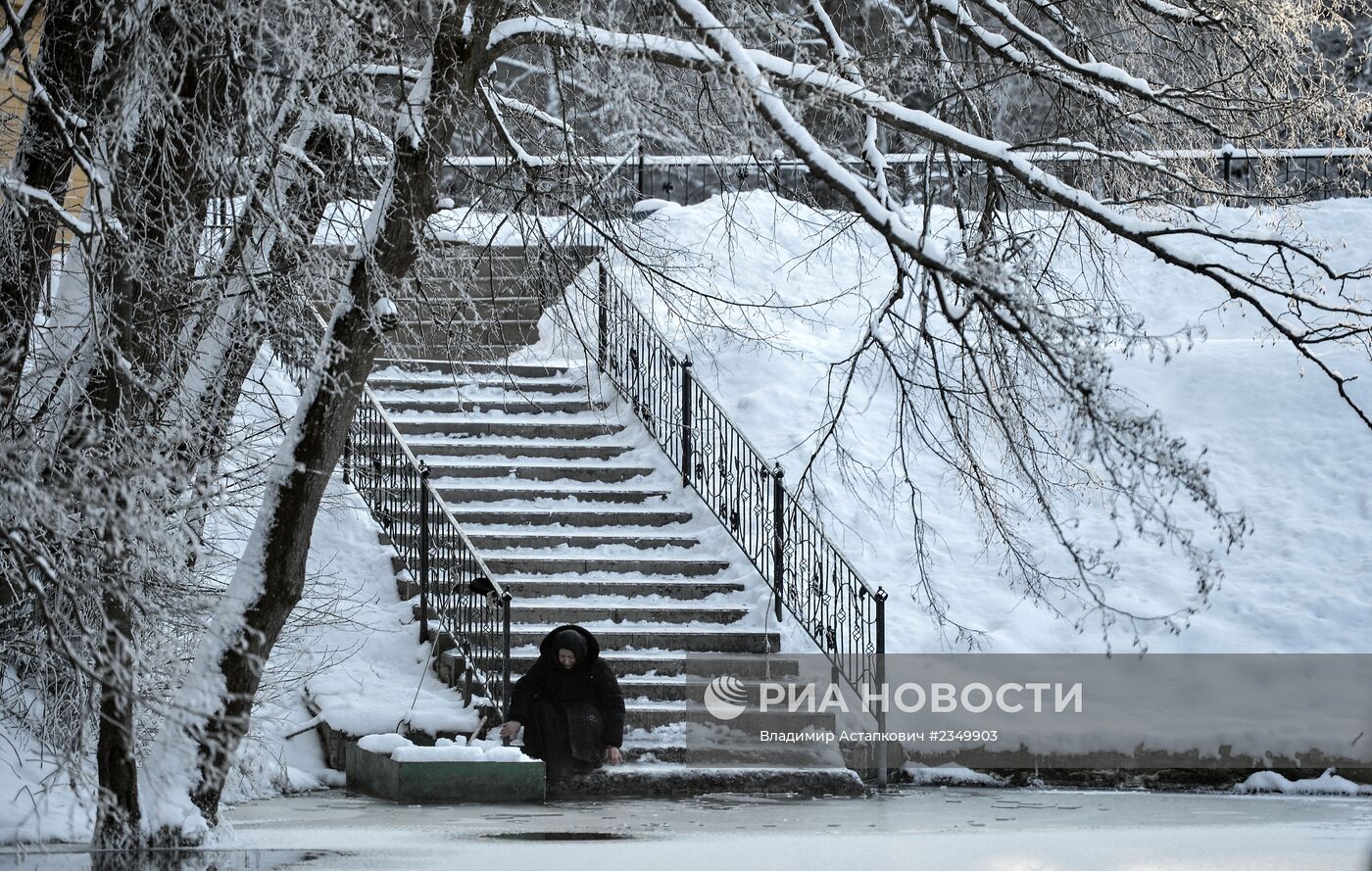 Праздник Крещения в Серафимо-Дивеевском монастыре