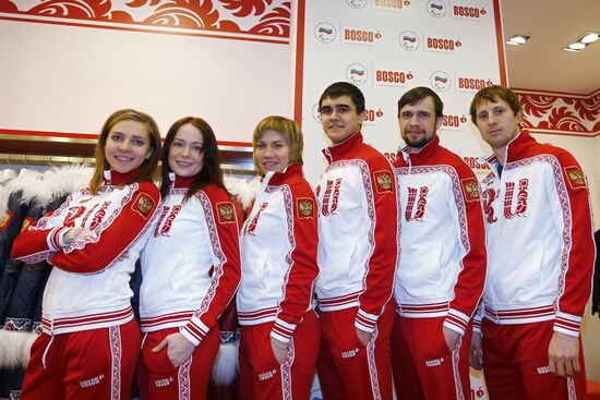 Экипировка олимпийской сборной России по скелетону