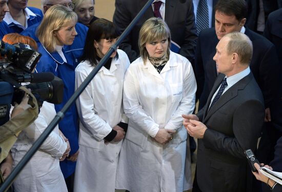 Рабочая поездка В.Путина в Тульскую область