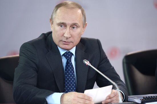 Рабочая поездка В.Путина в Тульскую область