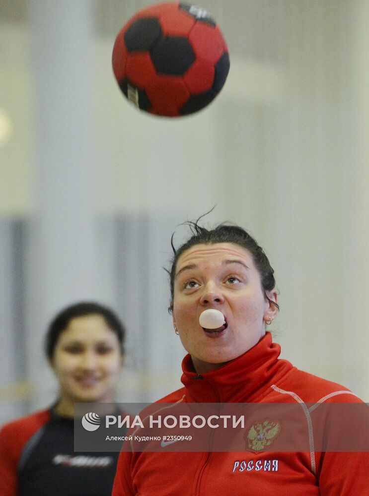 Хоккей. Тренировка женской олимпийской сборной России