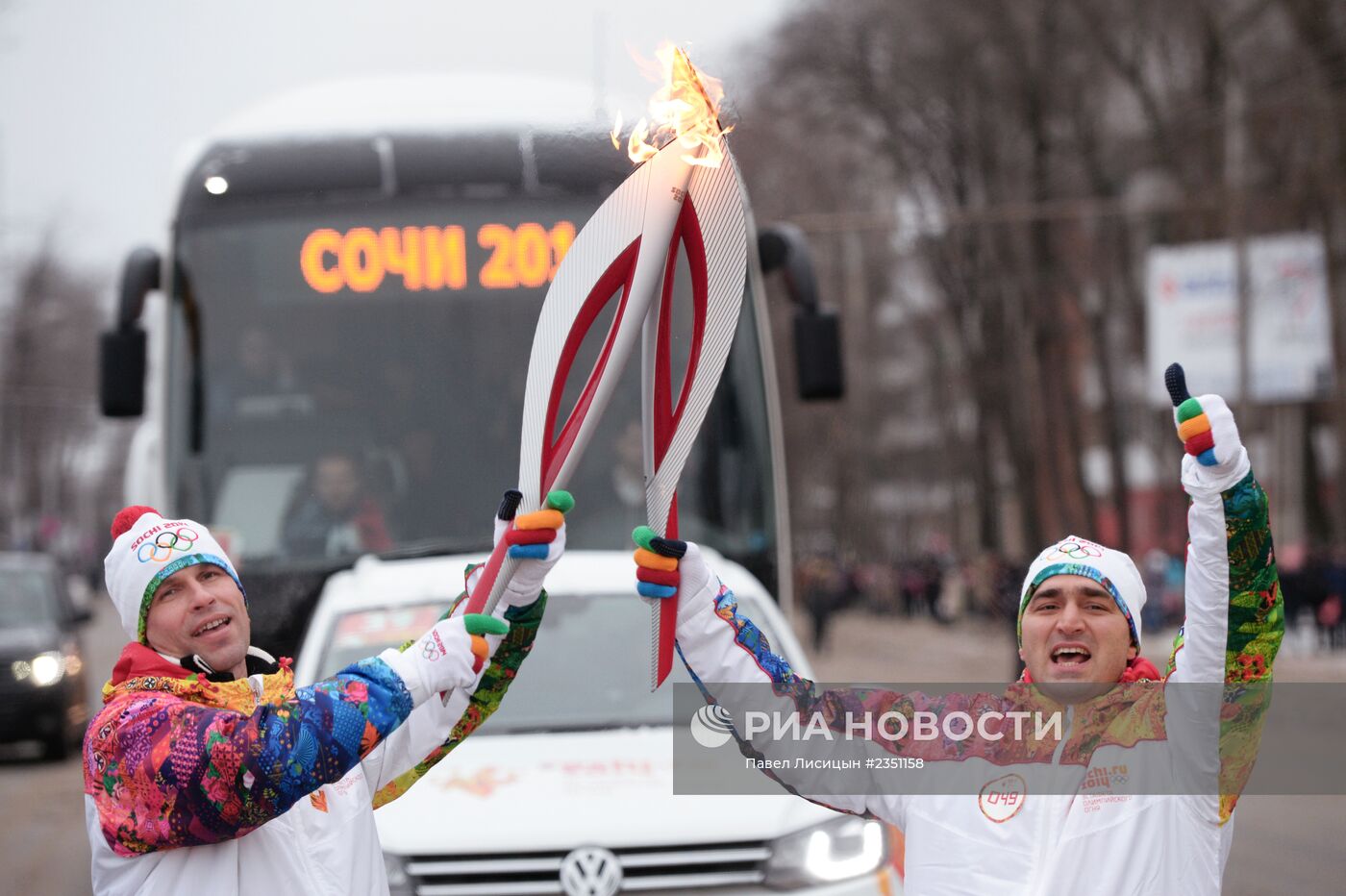 Эстафета Олимпийского огня. Ростов-на-Дону