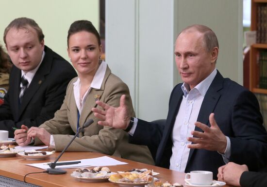 В.Путин посетил Национальный исследовательский ядерный университет "МИФИ"