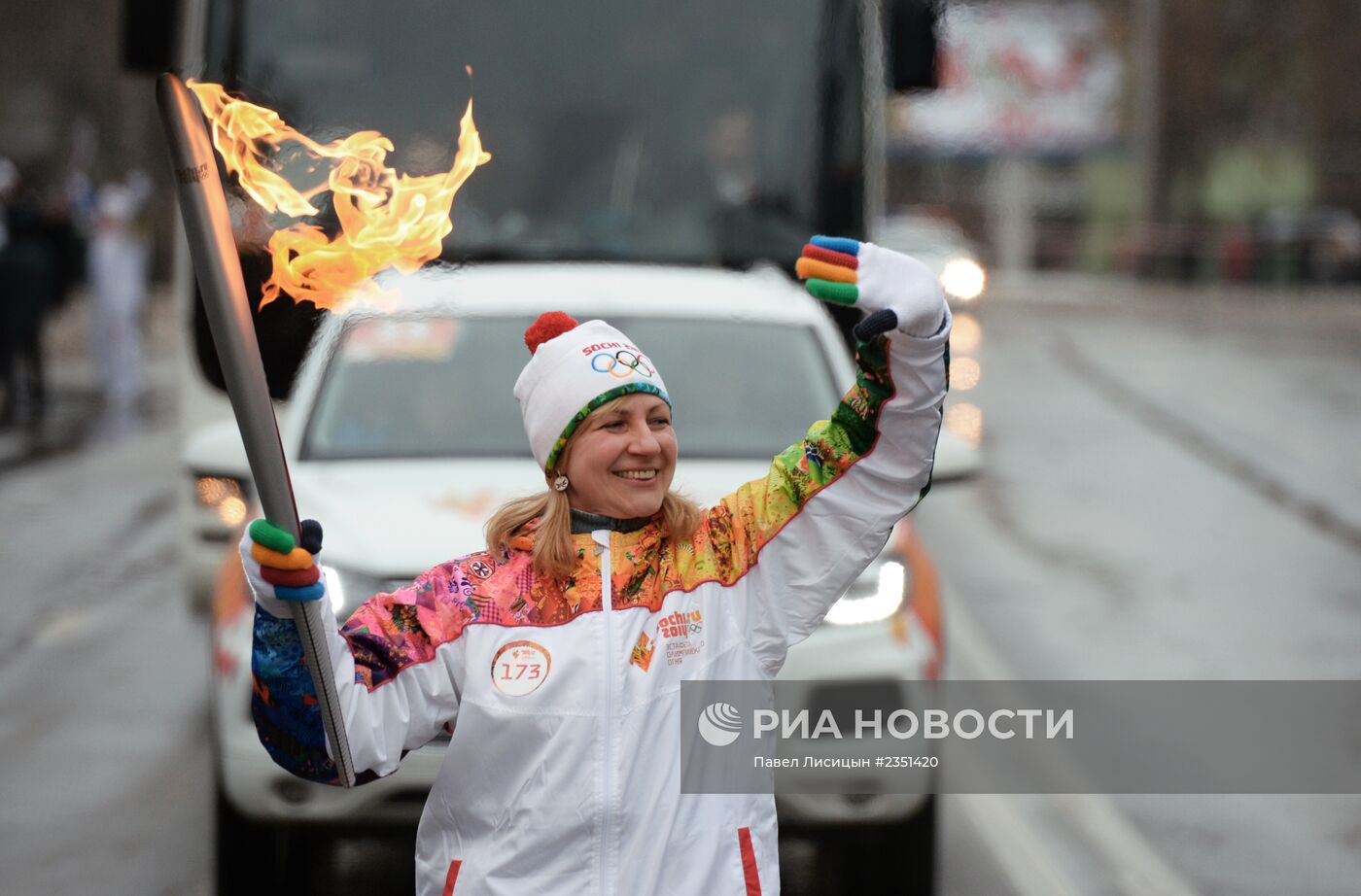 Эстафета Олимпийского огня. Ростов-на-Дону