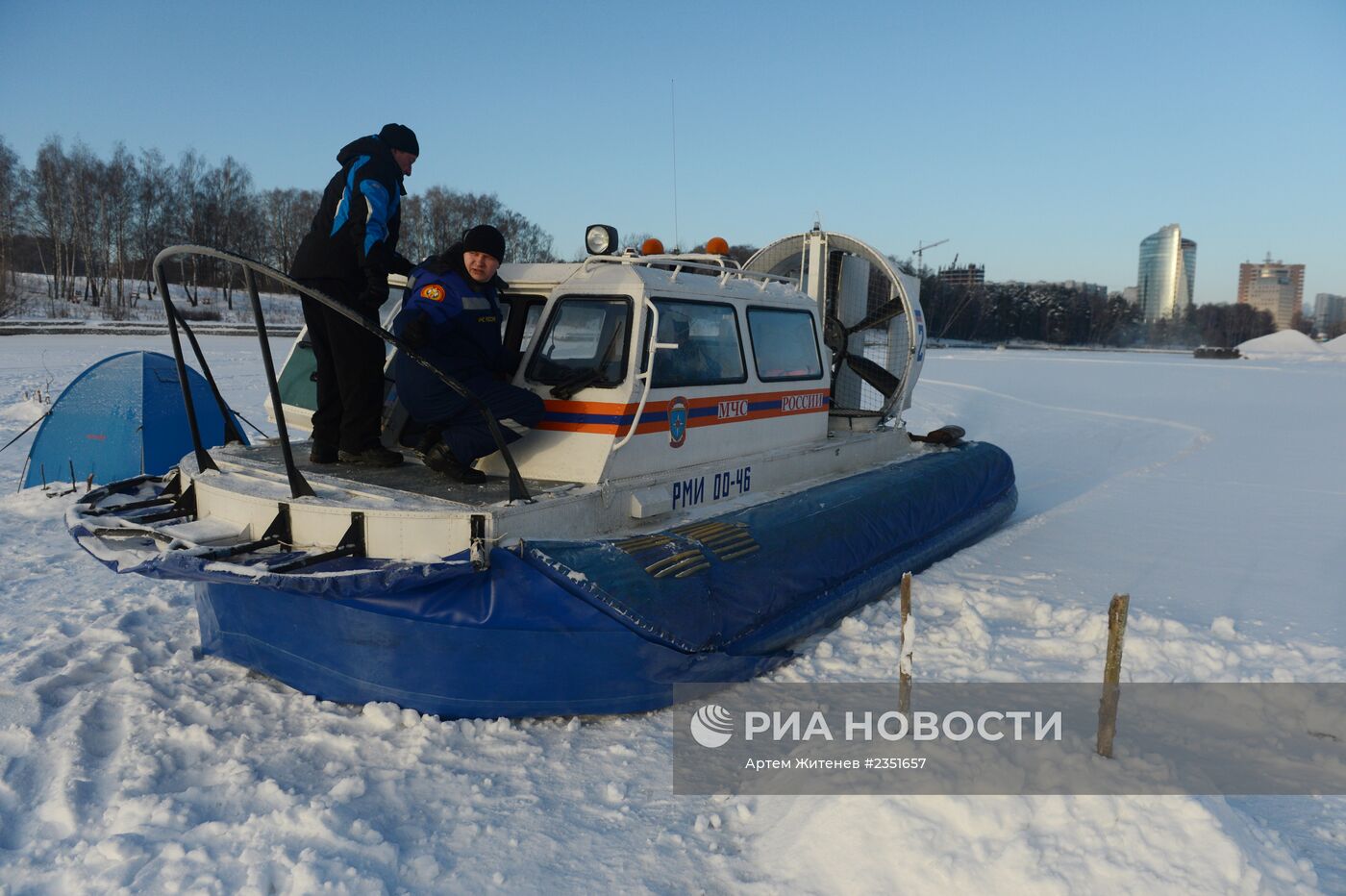 Рейд сотрудников МЧС по местам рыбной ловли
