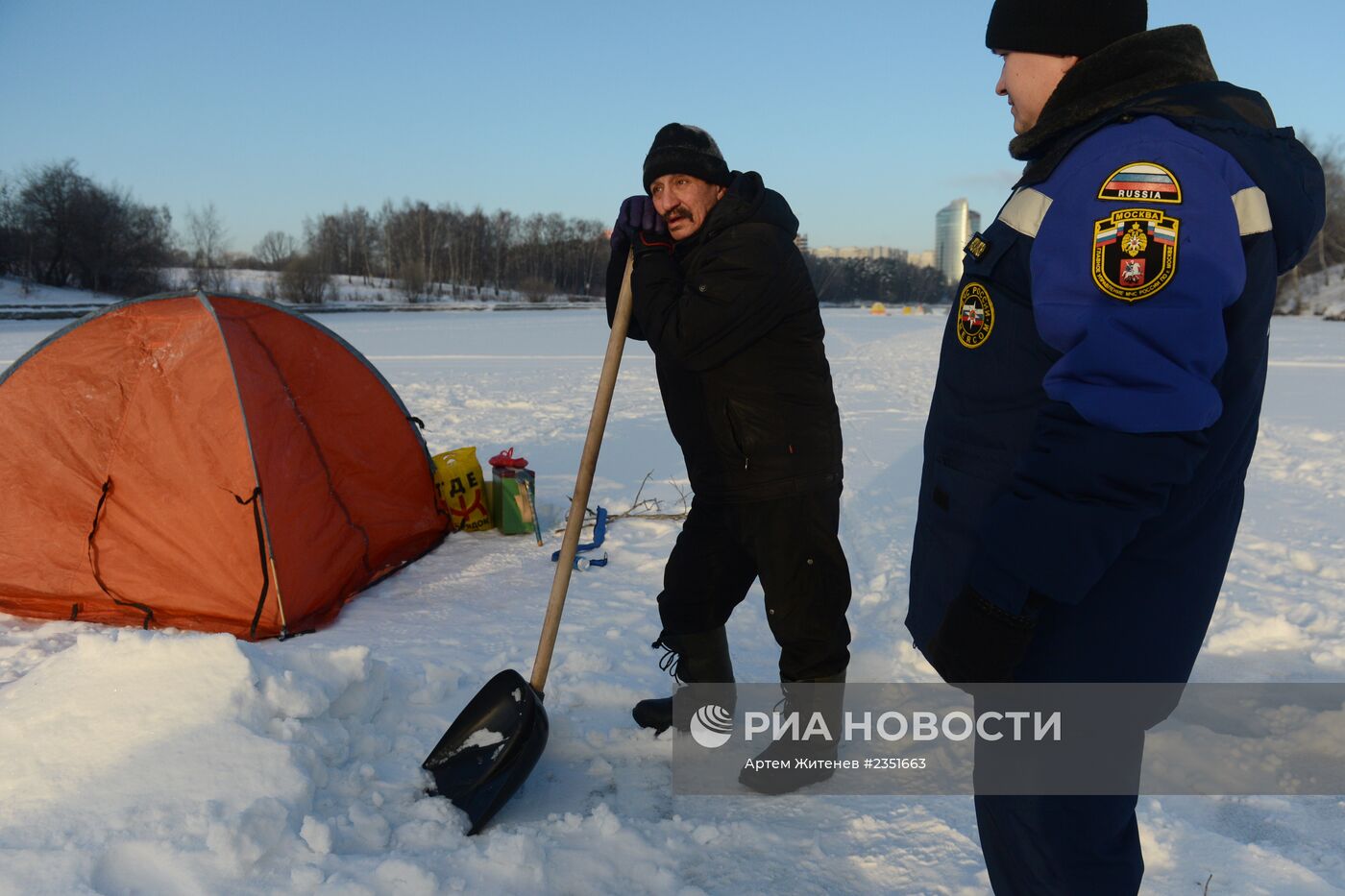 Рейд сотрудников МЧС по местам рыбной ловли