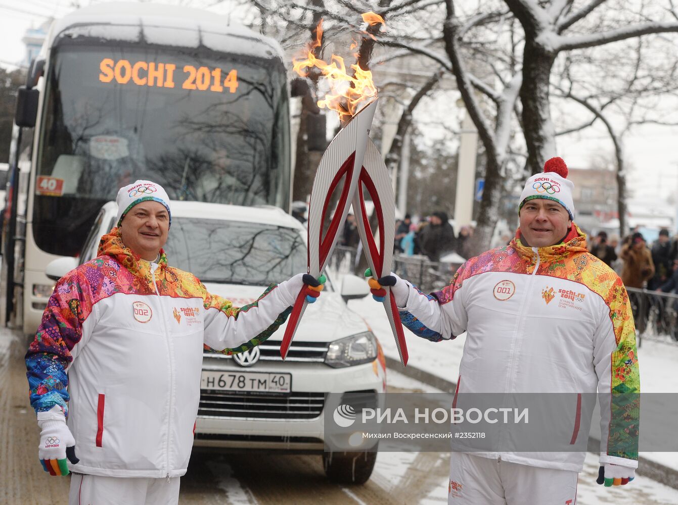 Эстафета Олимпийского огня. Ставрополь