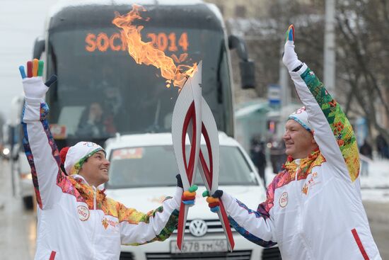 Эстафета Олимпийского огня. Ставрополь