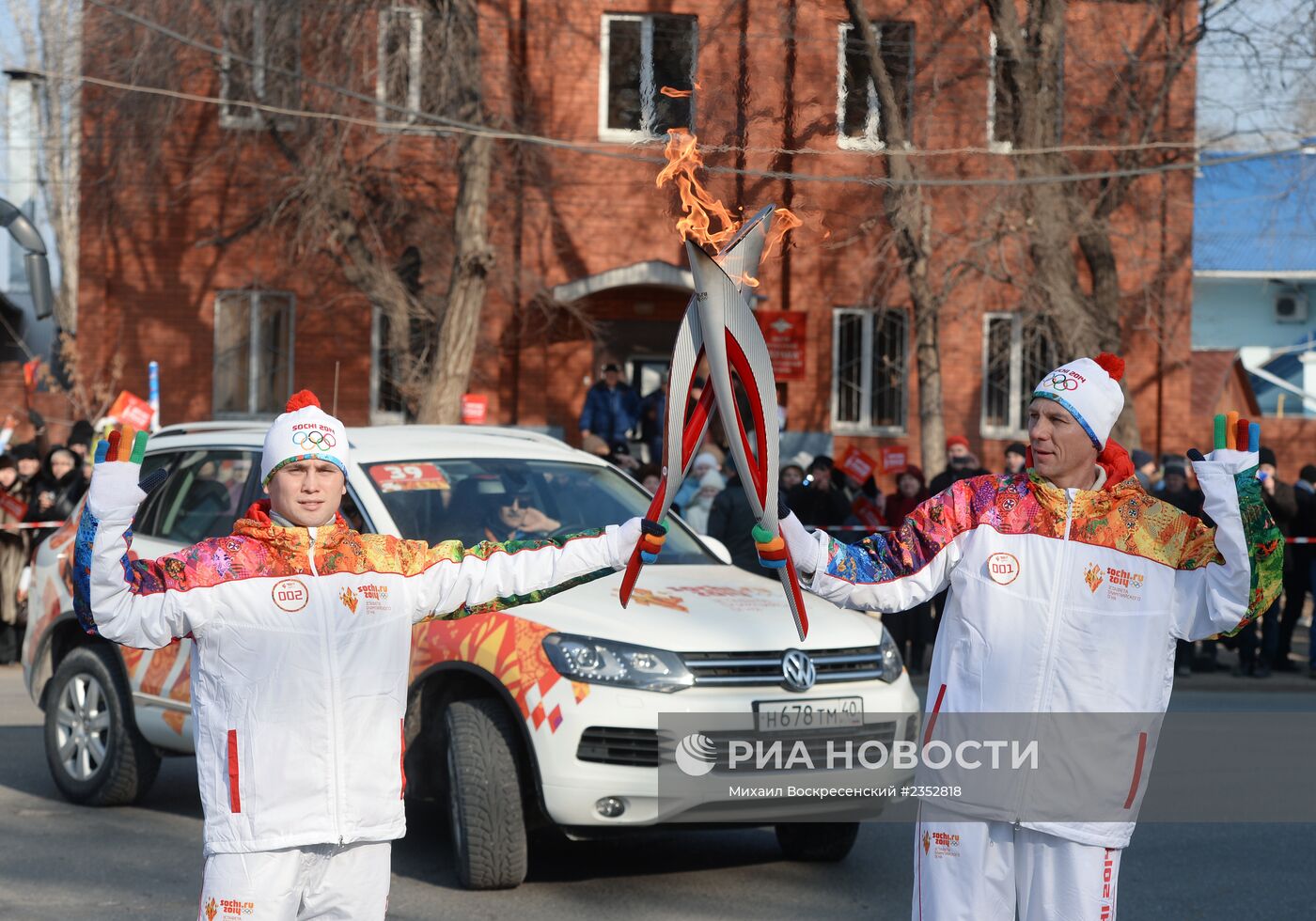 Эстафета Олимпийского огня. Астрахань