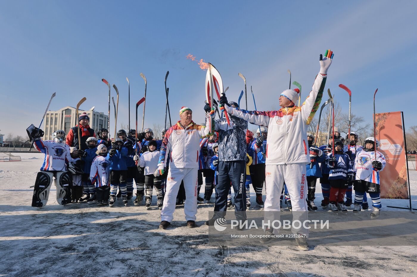 Эстафета Олимпийского огня. Астрахань