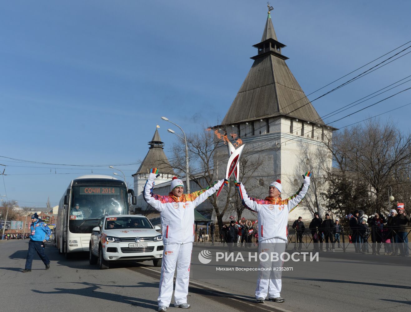 Эстафета Олимпийского огня. Астрахань