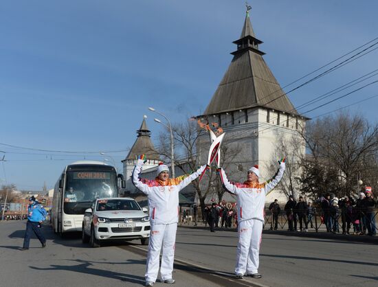 Эстафета Олимпийского огня. Астрахань