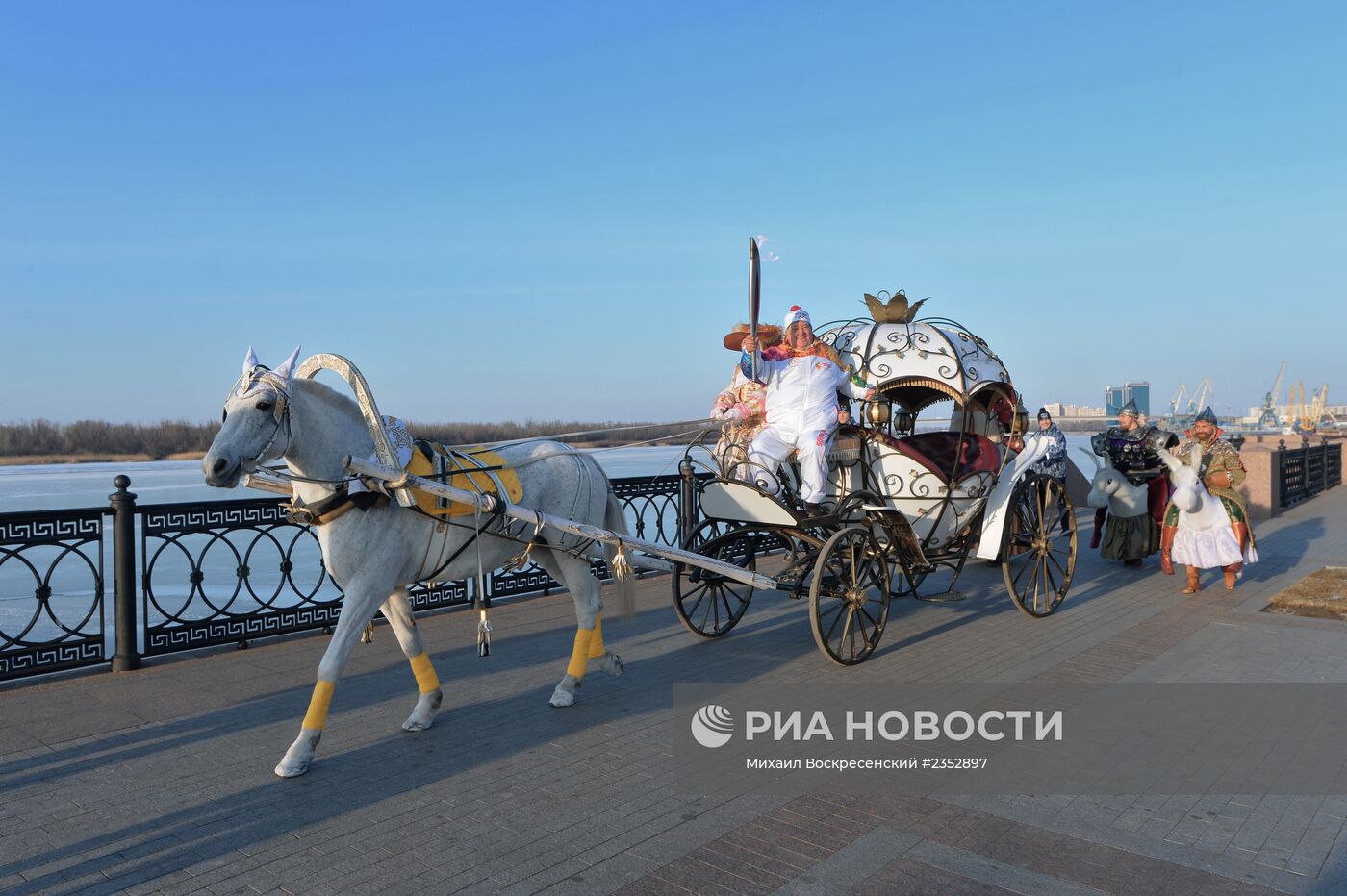 Эстафета Олимпийского огня. Астрахань