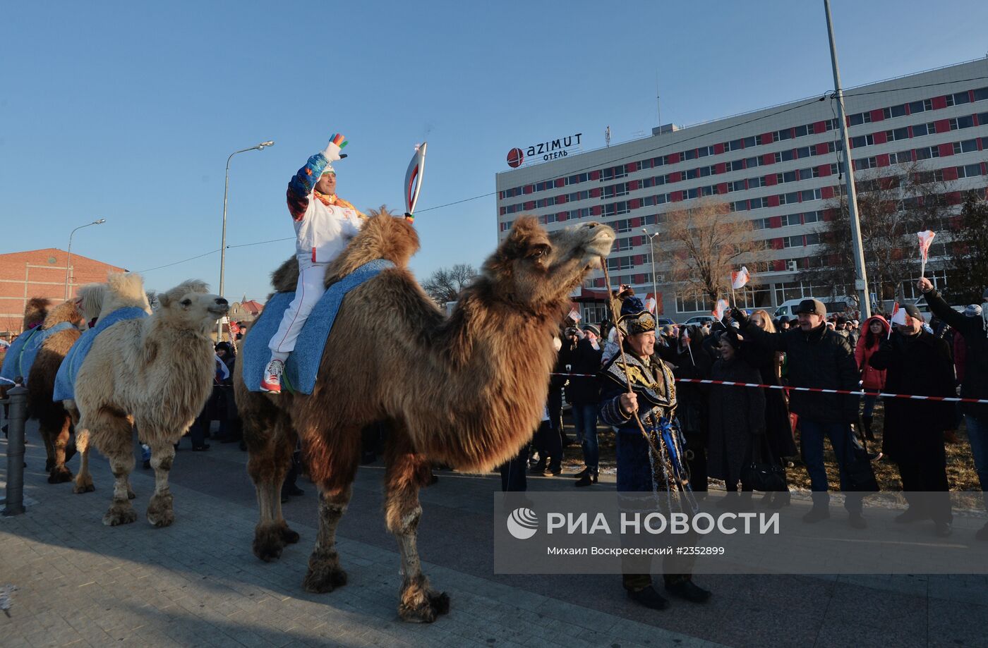 Эстафета Олимпийского огня. Астрахань