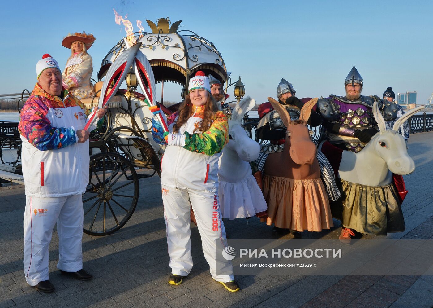 Эстафета Олимпийского огня. Астрахань