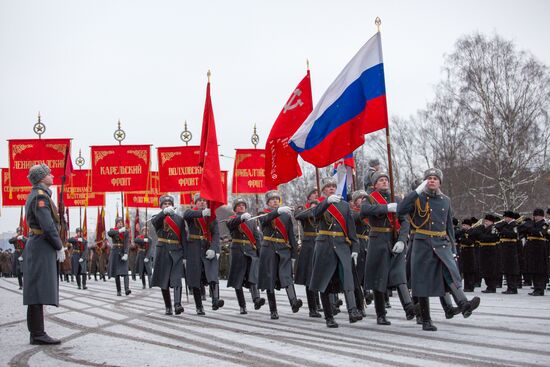 Парад, посвященный 70-летию снятия блокады Ленинграда
