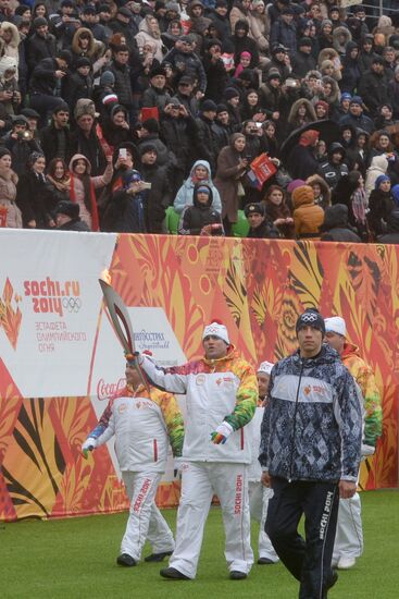 Эстафета Олимпийского огня. Каспийске