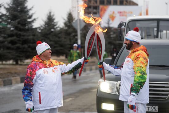 Эстафета Олимпийского огня. Магас