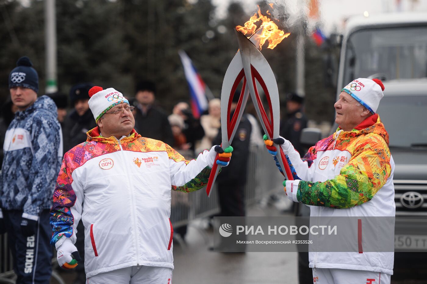 Эстафета Олимпийского огня. Магас