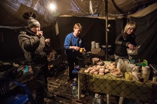 Палаточный лагерь сторонников "Партии Регионов"