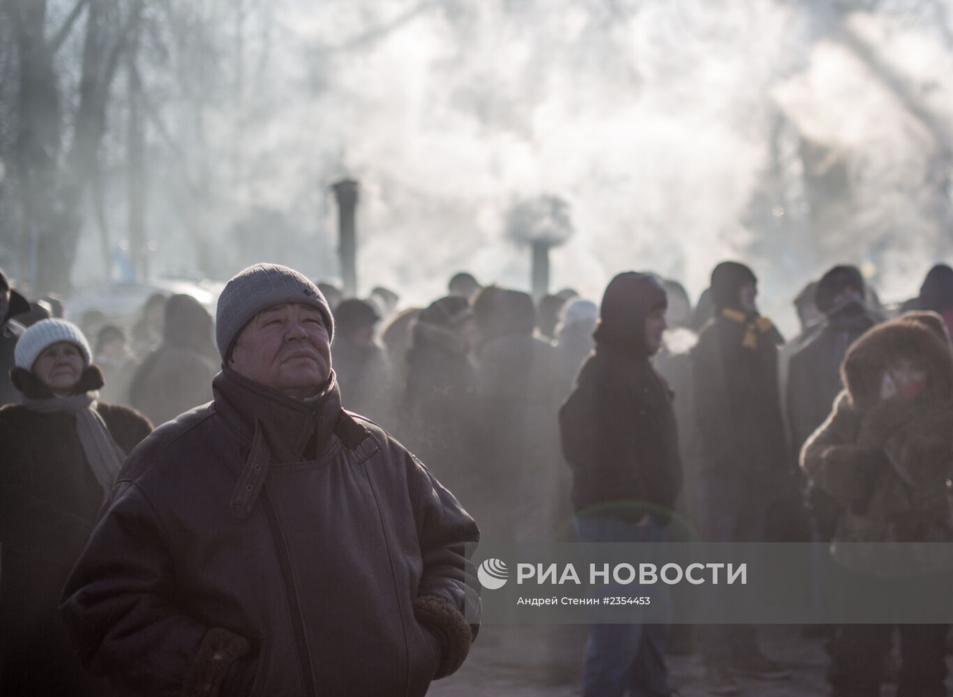 Палаточный лагерь сторонников "Партии Регионов" в Киеве