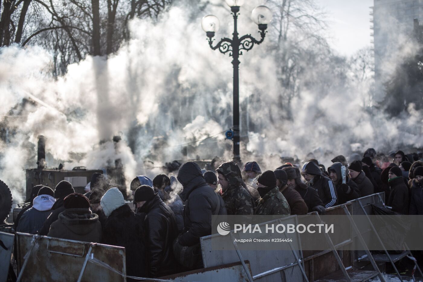 Палаточный лагерь сторонников "Партии Регионов" в Киеве