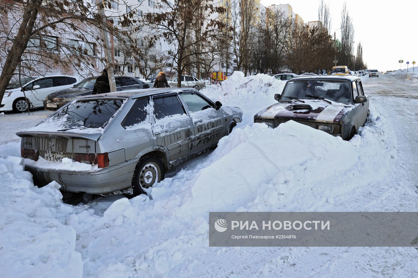 Последствия снегопада в Ростове-на-Дону