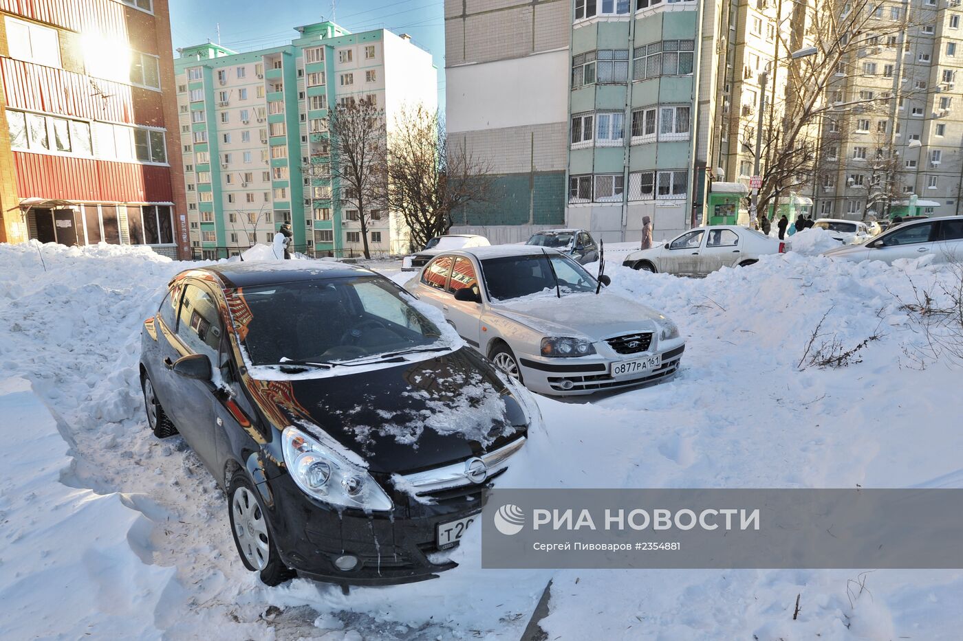 Последствия снегопада в Ростове-на-Дону