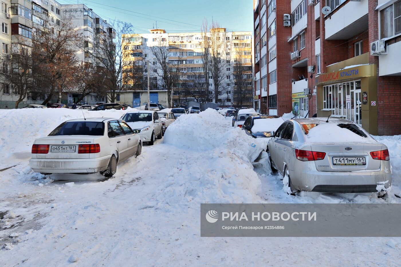 Последствия снегопада в Ростове-на-Дону