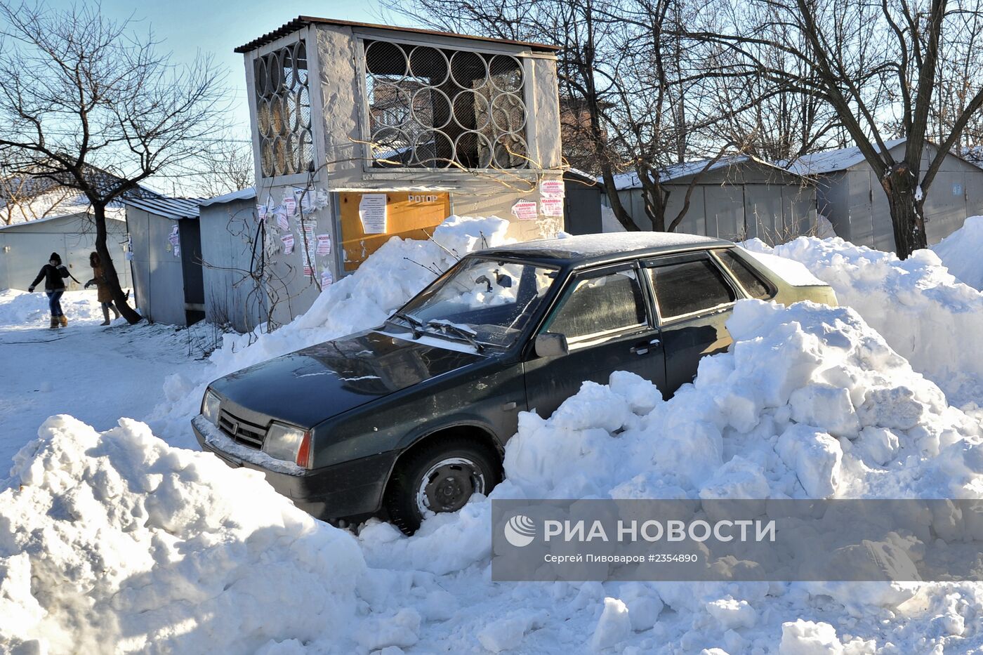 Последствия снегопада в Ростове-на-Дону