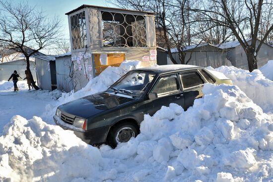 Последствия снегопада в Ростове-на-Дону