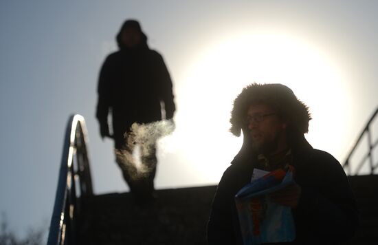 Морозы в России