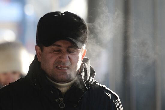 Морозы в России