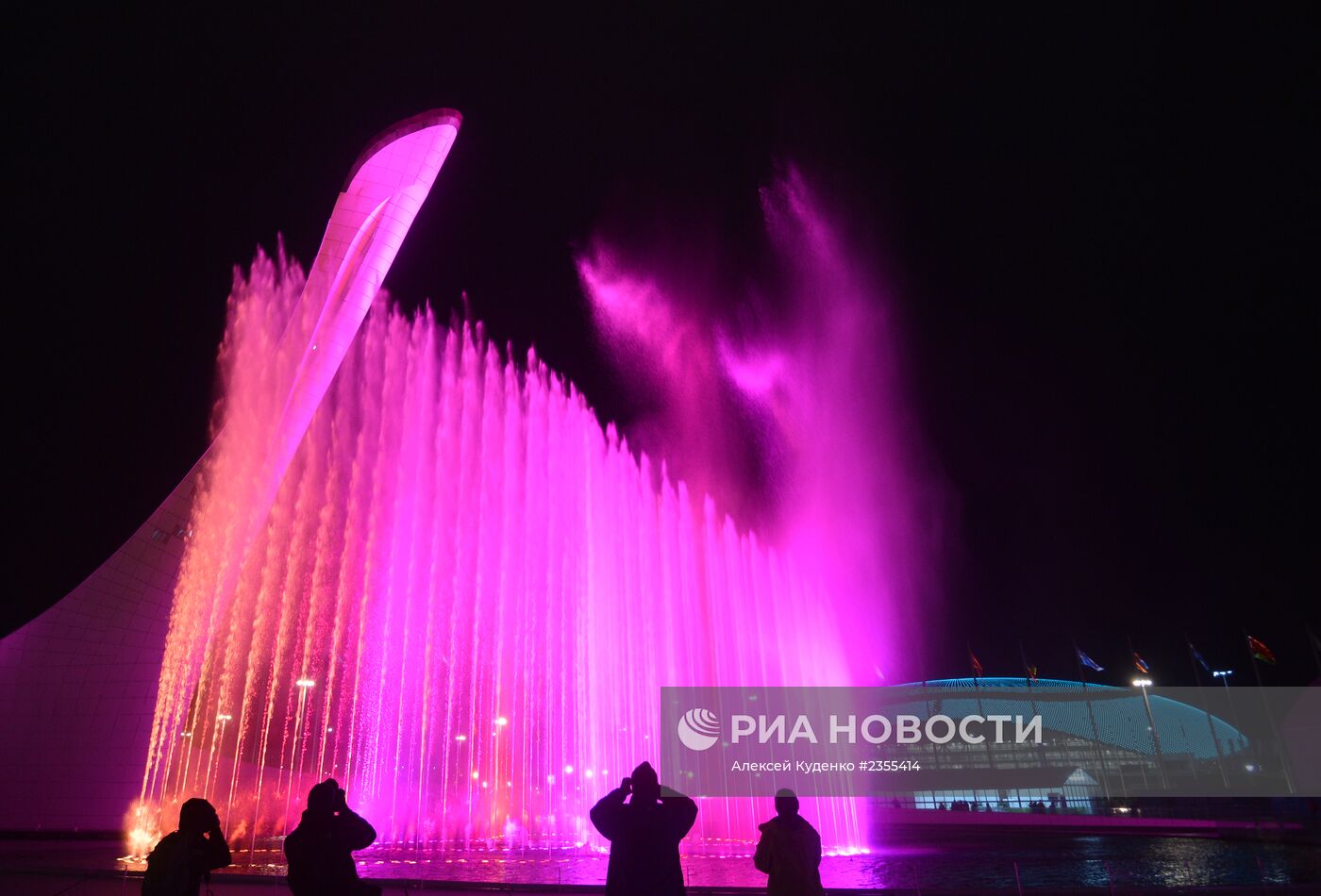 В Олимпийском парке в Сочи на репетиции открытия XXII Олимпийских зимних игр