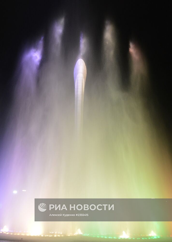 В Олимпийском парке в Сочи на репетиции открытия XXII Олимпийских зимних игр