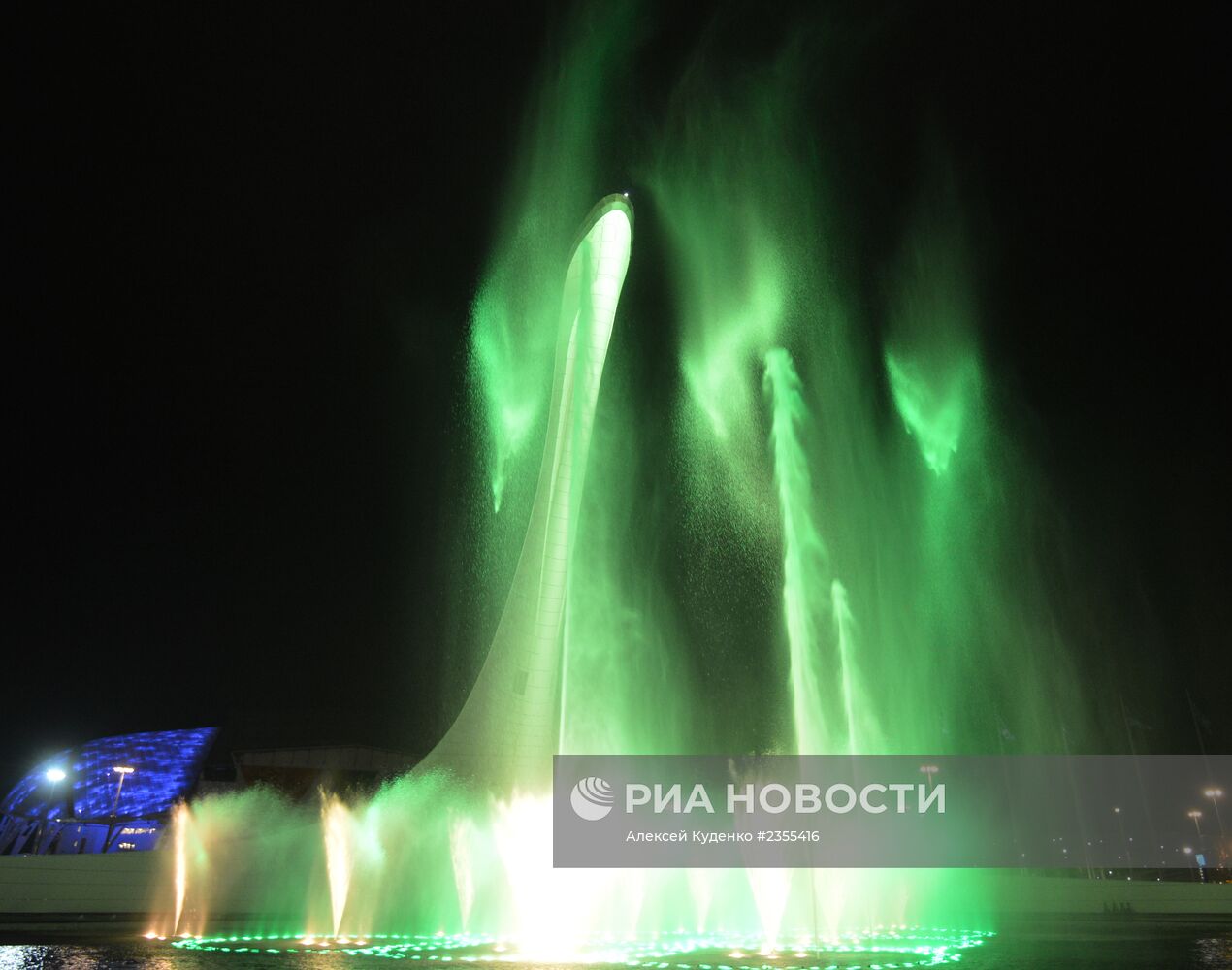 В Олимпийском парке в Сочи на репетиции открытия XXII Олимпийских зимних игр