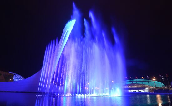 В Олимпийском парке в Сочи на репетиции открытия XXII Олимпийских зимних игр