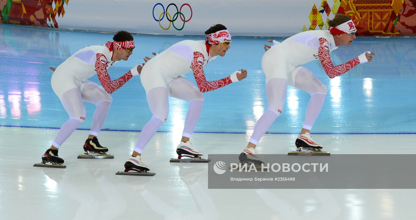 Олимпиада 2014. Конькобежный спорт. Тренировки