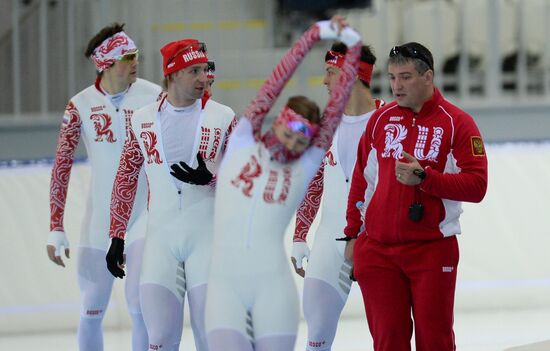 Олимпиада 2014. Конькобежный спорт. Тренировки