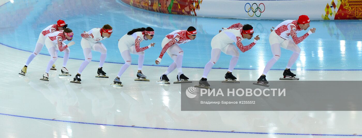 Олимпиада 2014. Конькобежный спорт. Тренировки