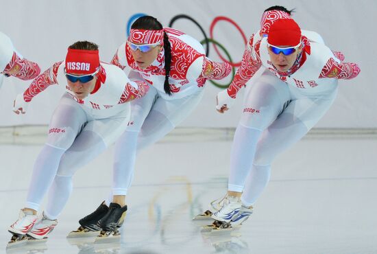 Олимпиада 2014. Конькобежный спорт. Тренировки