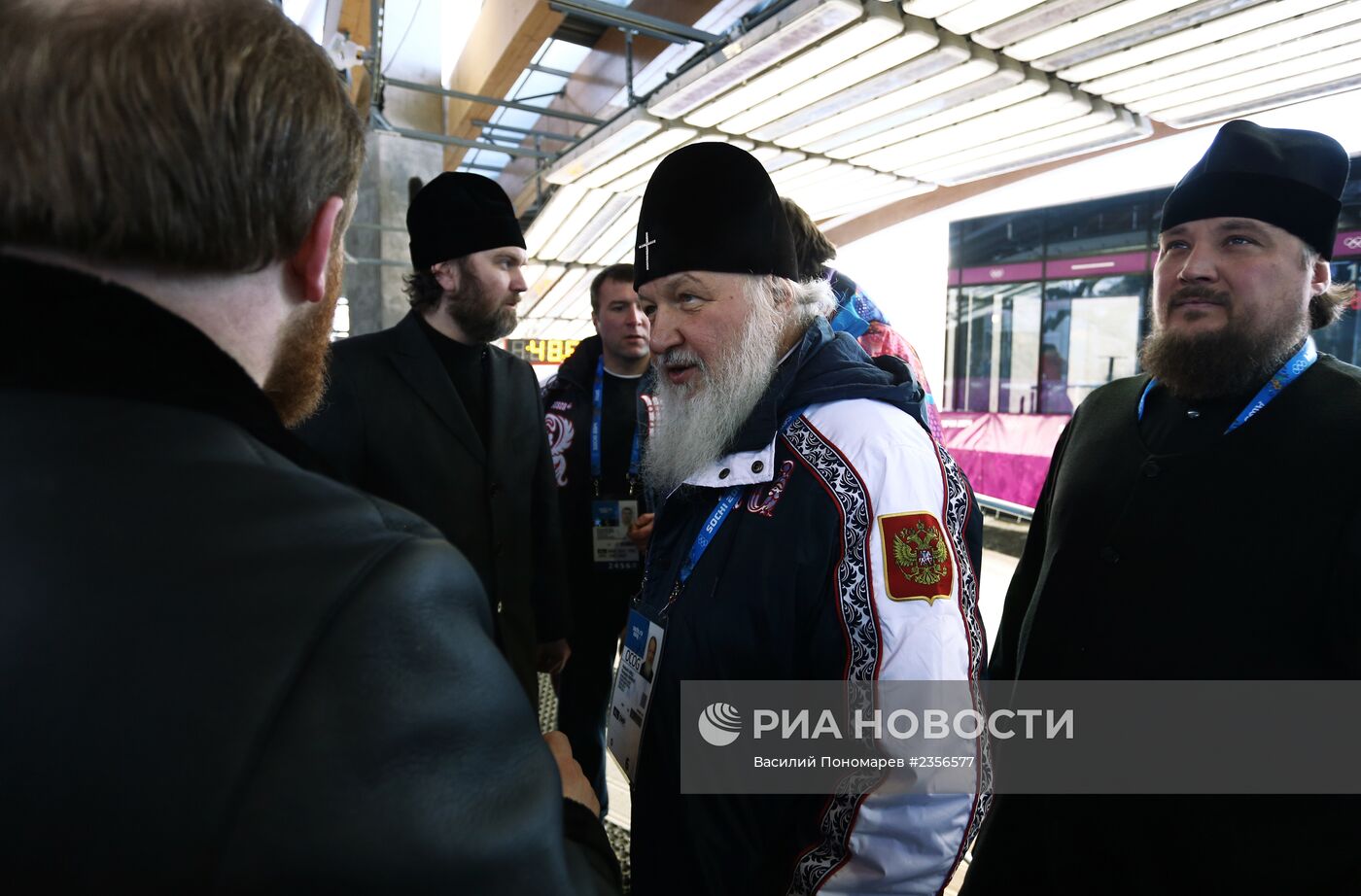 Патриарх Кирилл посетил санно-бобслейную трассу в Сочи