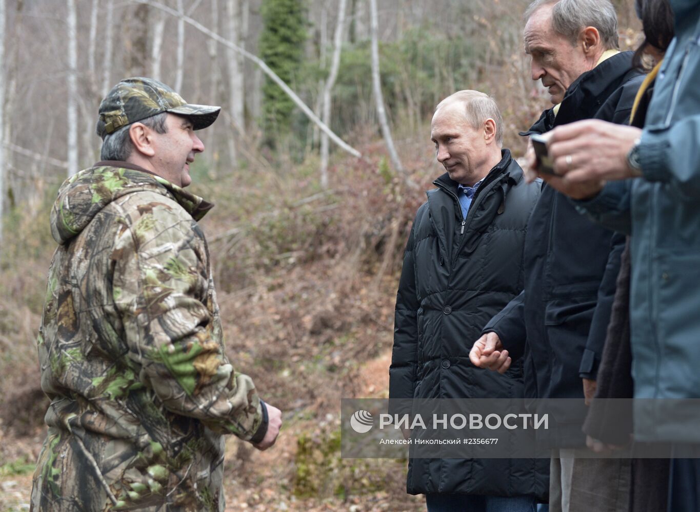 В. Путин посетил Центр разведения и реабилитации леопарда в Сочи