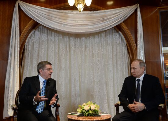 В.Путин встретился с главой МОК Томасом Бахом