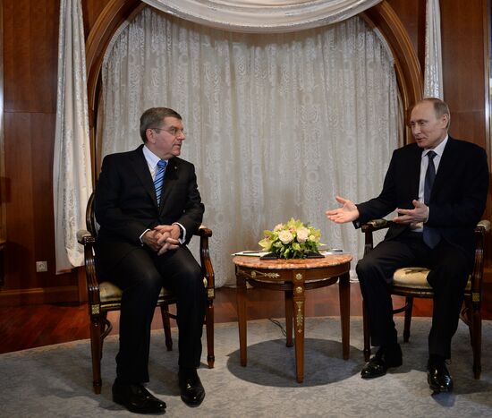 В.Путин встретился с главой МОК Томасом Бахом
